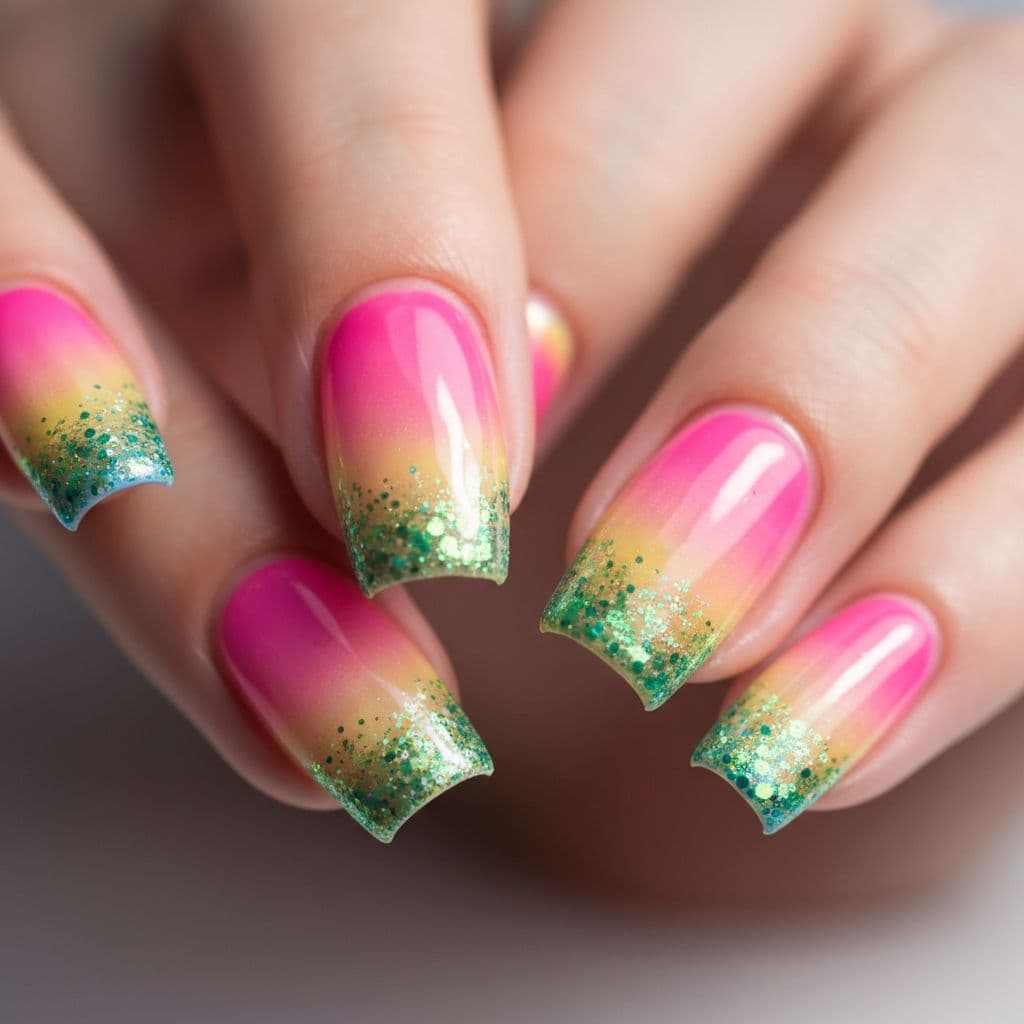 Colorful nail art